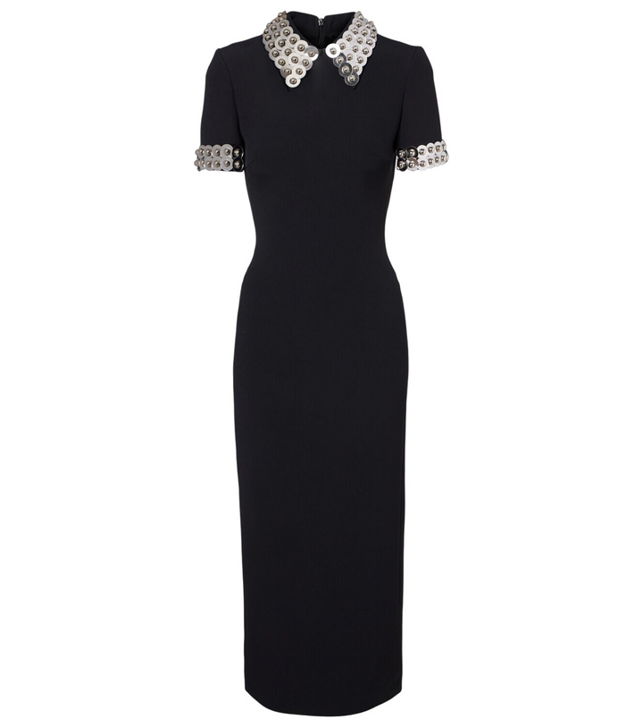 Photo: David Koma Embellished cady midi dress