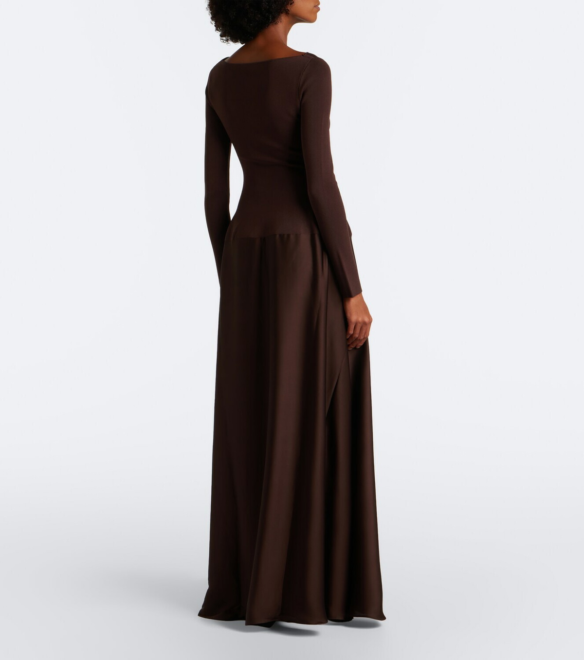 Simkhai Paola knitted satin gown