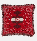 Alanui - Bandana jacquard wool-blend cushion