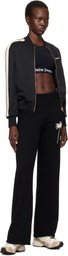 Palm Angels Black Palms Knit Lounge Pants