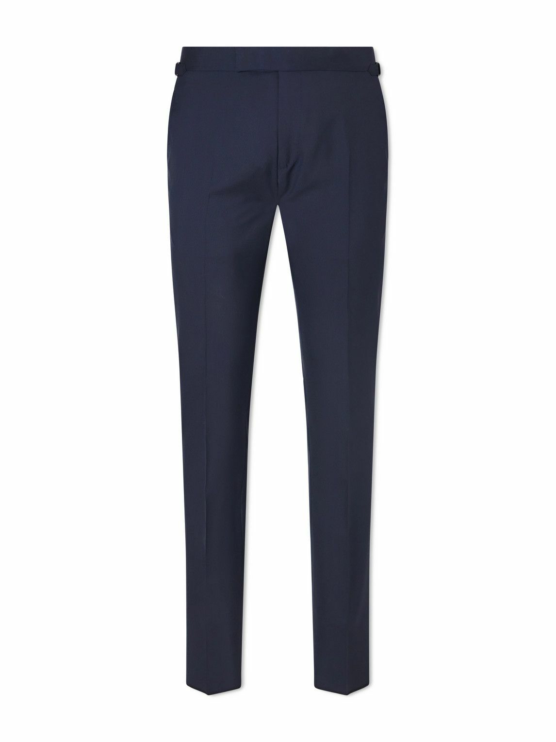 Moncler Gamme Bleu Blue Twill Trousers Moncler Gamme Bleu