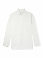 Lardini - Button-Down Collar Cotton-Poplin Shirt - White