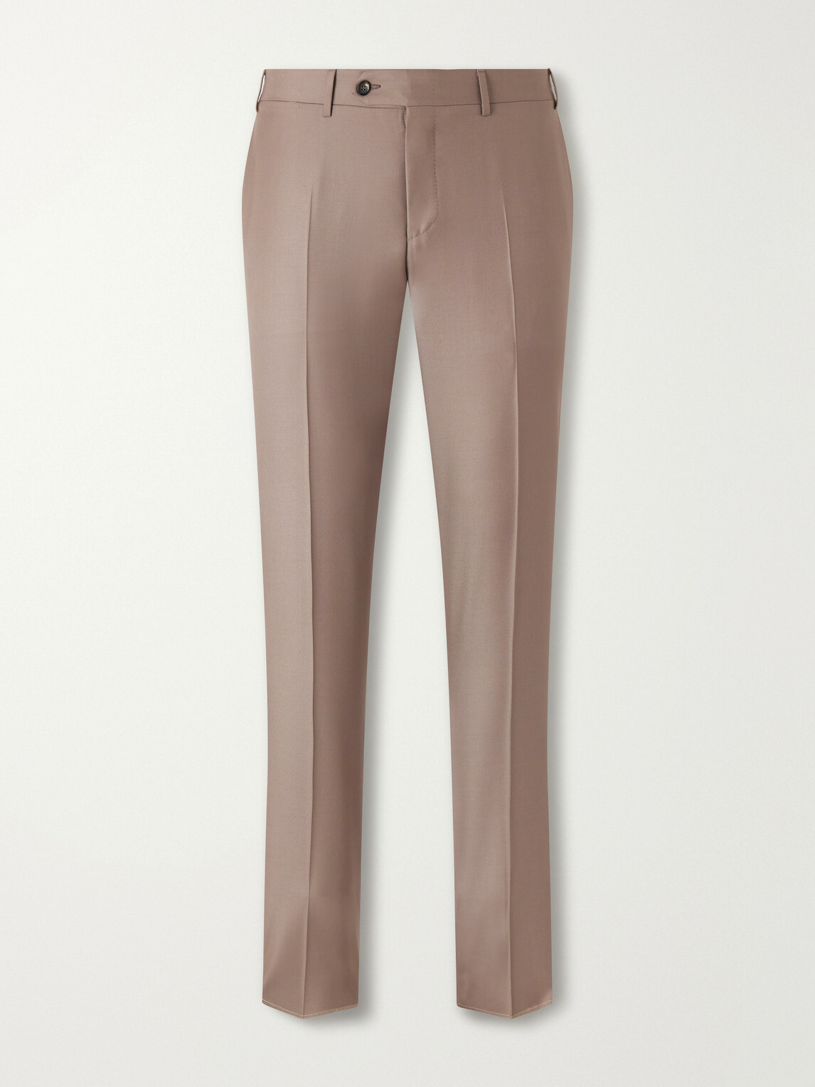 Canali - Slim-Fit Wool-Twill Suit Trousers - Brown