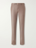 Canali - Slim-Fit Wool-Twill Suit Trousers - Brown