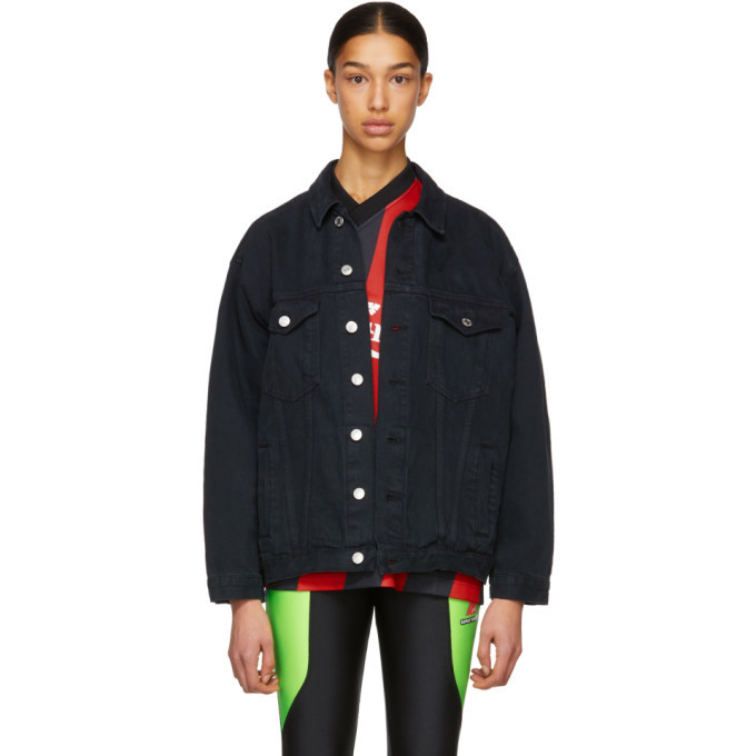Photo: Martine Rose Black Oversized Denim Jacket