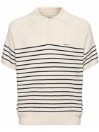 DUNST Unisex Collared Stripe Knit Polo