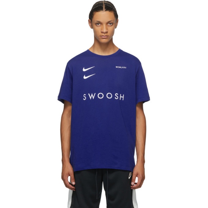 Photo: Nike Blue Sportswear Swoosh T-Shirt