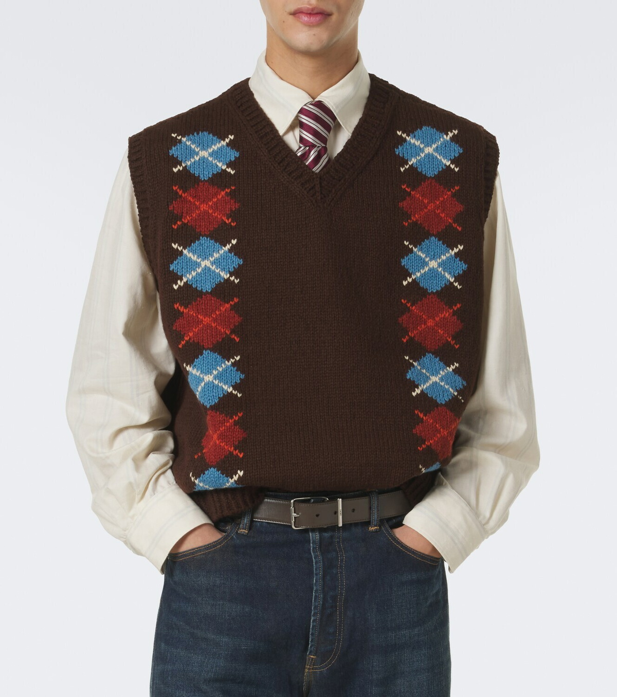Visvim Diamante wool and cashmere sweater vest