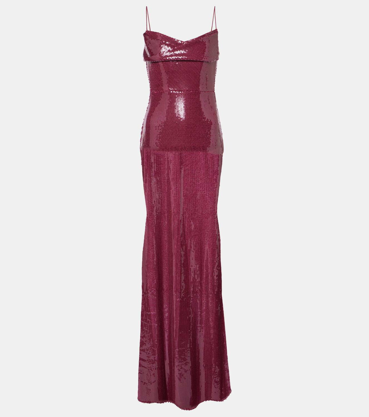 Alex Perry Sequined corset gown