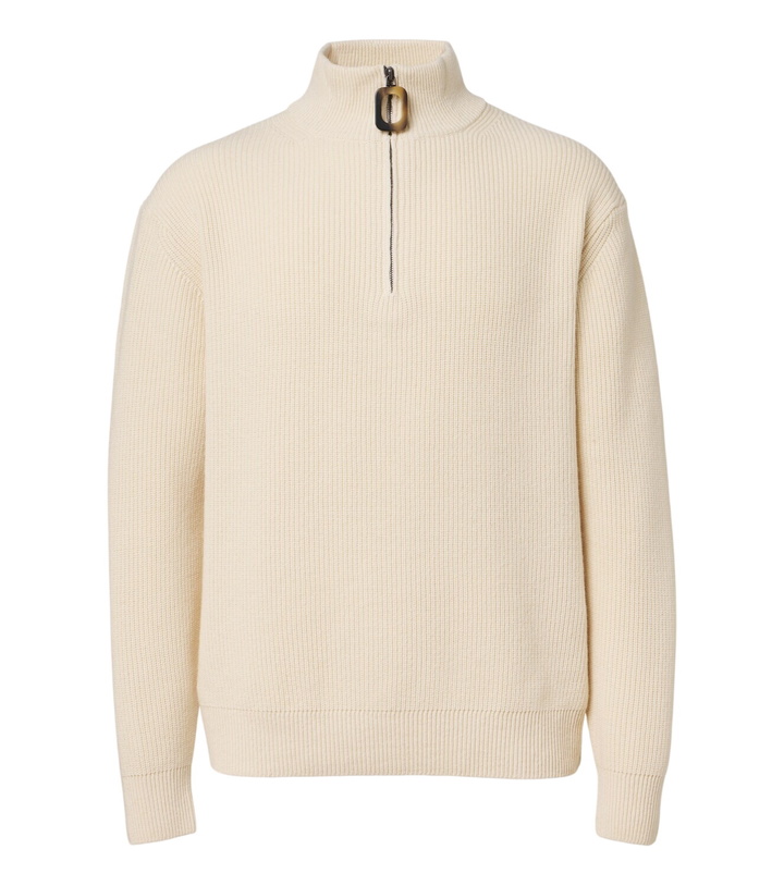 Photo: JW Anderson Ribbed-knit wool and cotton sweater