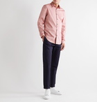 Theory - Sylvain Slim-Fit Cotton-Blend Poplin Shirt - Pink