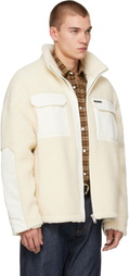 Canada Goose Off-White Harrier Fleece Jacket