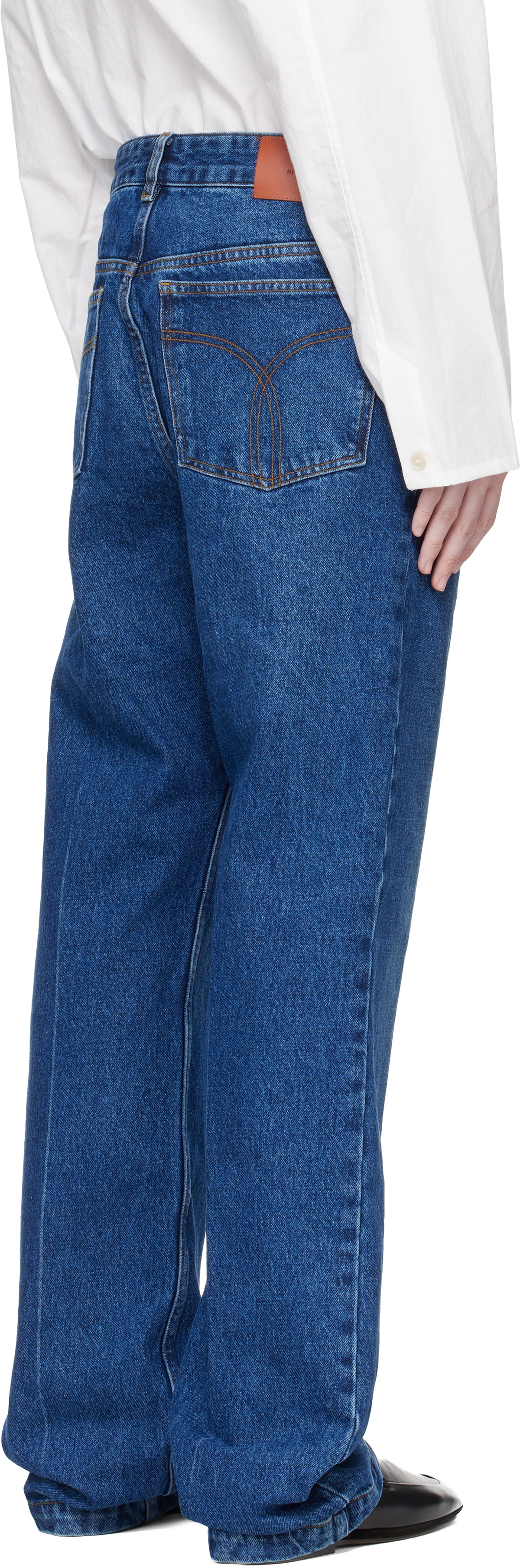 Studio Nicholson Blue Barra Denim Jeans