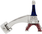 Paul Smith Silver & Multicolor 'Paris Souvenir' Cufflinks