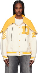 doublet Off-White Petal Mouth Hood Varsity Bomber Jacket