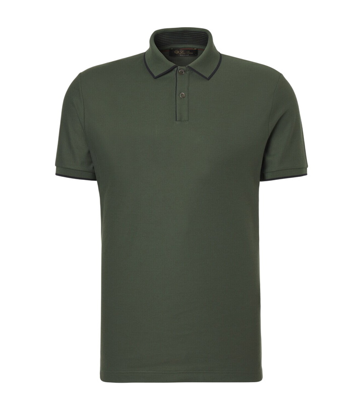 Photo: Loro Piana Brentwood cotton-blend piqué polo shirt