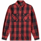 Neighborhood Men's Buffalo Check Shirt in Red