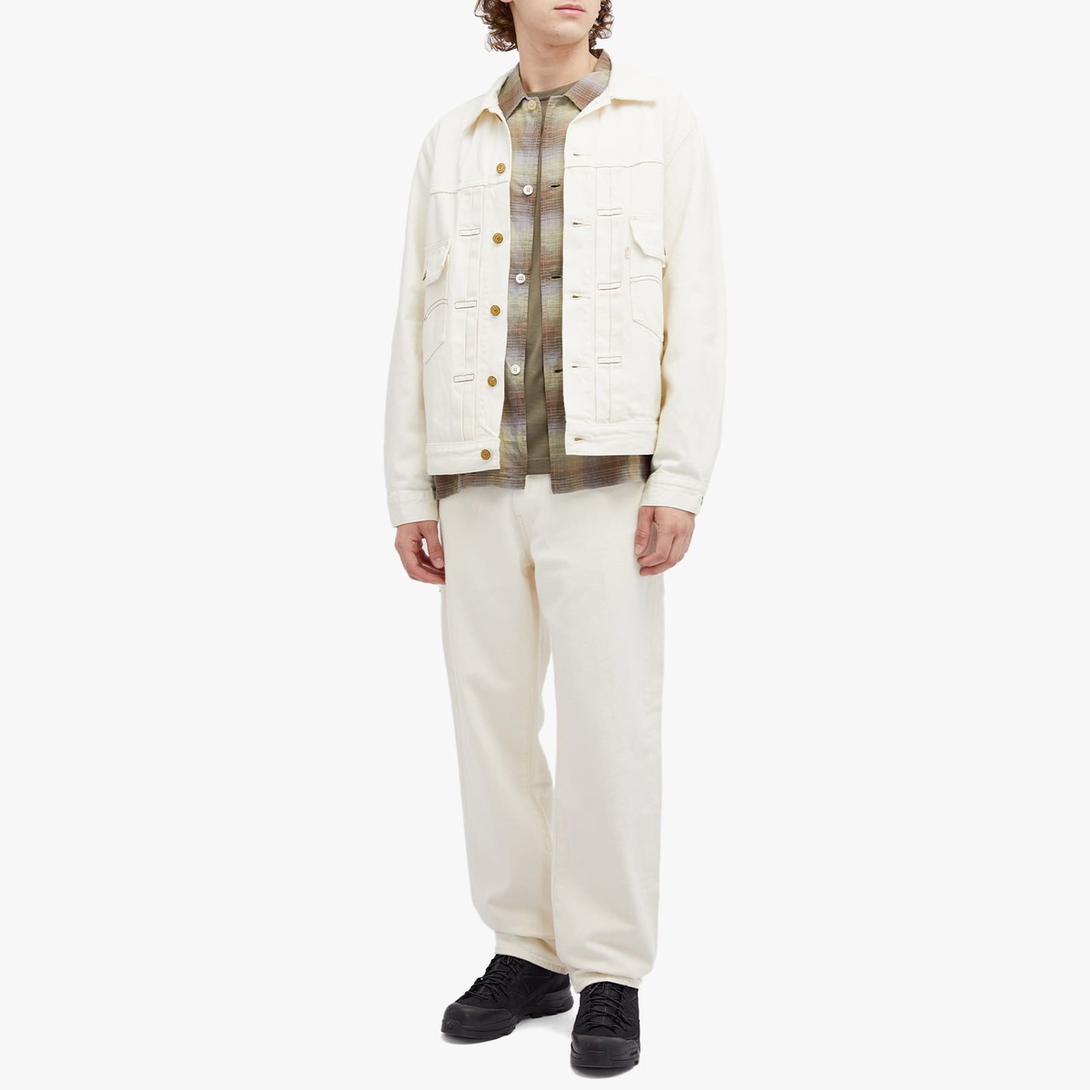 Levi's END. x Levis Type II Trucker Jacket 'Mount Rambler' in Ecru