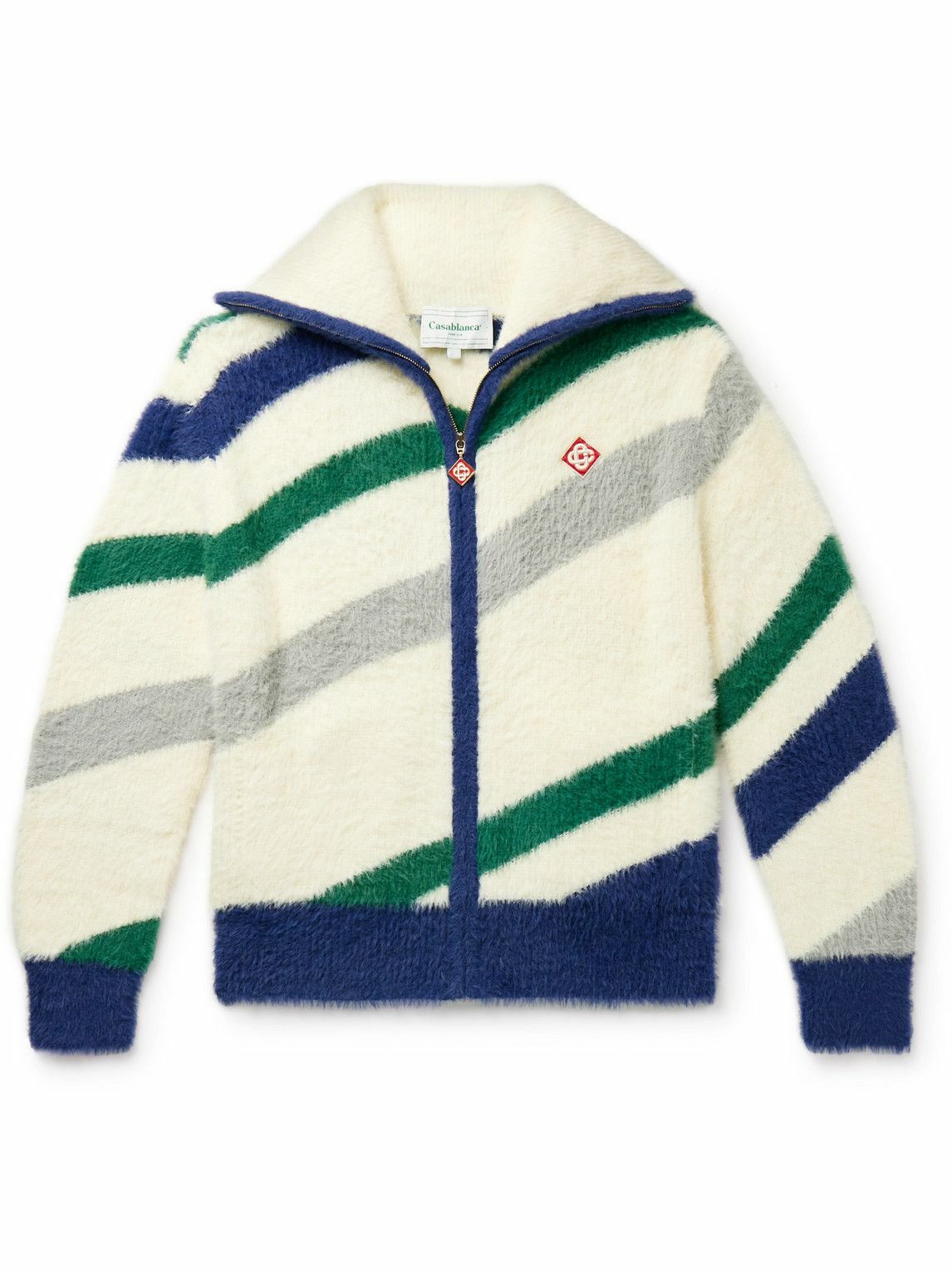 ARC-LOGO JACQUARD SWEATER Blue – Bodega