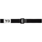 Y-3 Black Elastic Belt