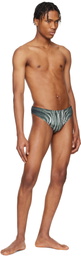 Jean Paul Gaultier Black 'The Spirale' Swim Briefs