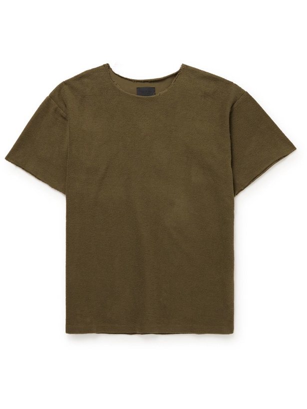 Photo: Fear of God - Distressed Cotton-Terry T-Shirt - Brown