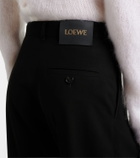 Loewe Belted wool wide-leg pants