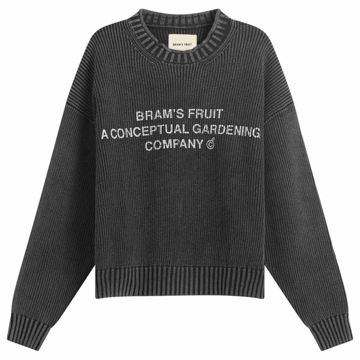 Photo: Bram's Fruit Men's Stamp Knit in Charcoal
