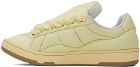 Lanvin Yellow Curb XL Leather Sneakers