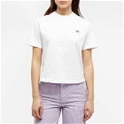 Dickies Women's Oakport Cropped Boxy T-Shirt in White