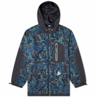 And Wander Printed Vent Hooded Jacket