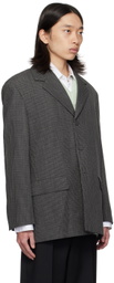 Jil Sander Gray Check Blazer