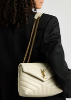 Saint Laurent LouLou Small Leather Shoulder bag - White - One Size