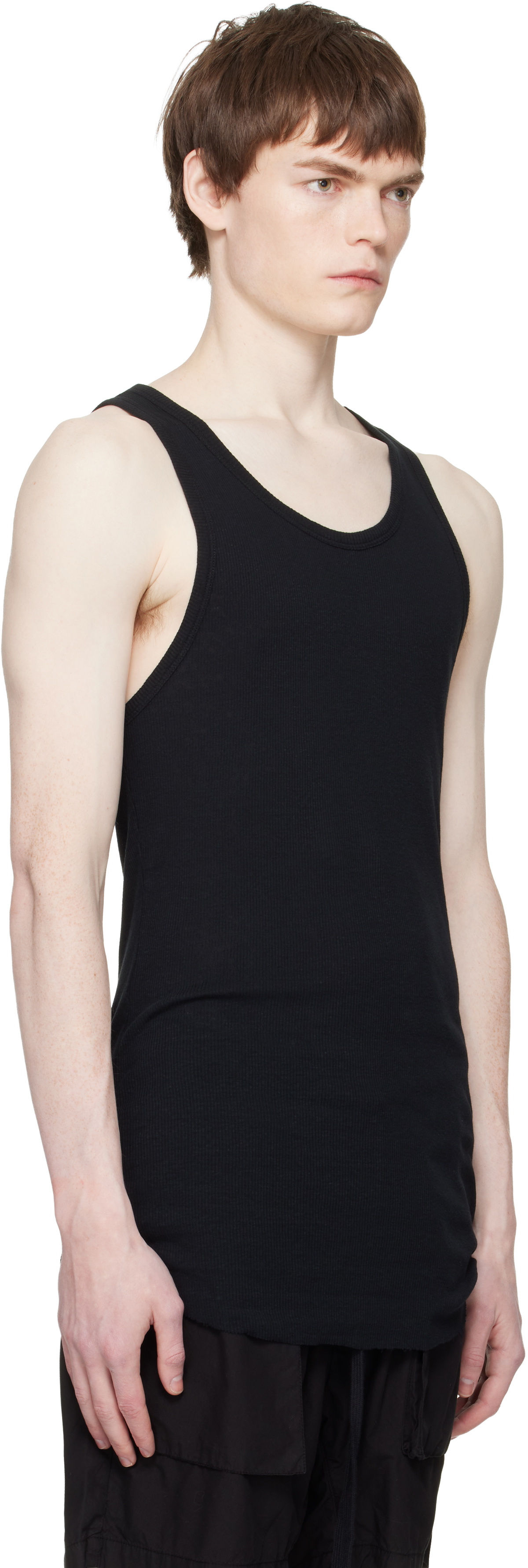 thom/krom Black M TS 947 Tank Top