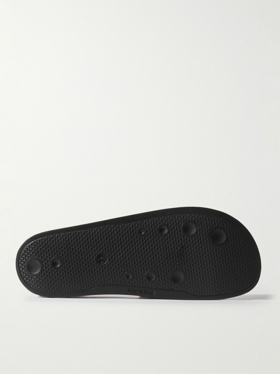 Frescobol Carioca - Humberto Debossed Full-Grain Leather Slides - White