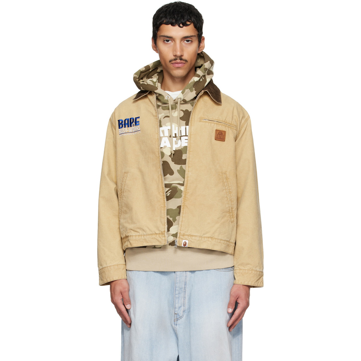 BAPE Beige Work Jacket