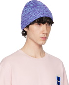 JW Anderson Blue Knitted Beanie