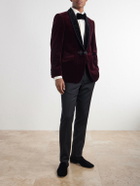 Favourbrook - Cotton-Velvet Tuxedo Jacket - Burgundy