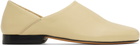 LEMAIRE Beige Leather Slippers