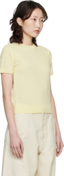 Maison Kitsuné Yellow Baby Fox Fine Merino Sweater