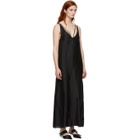 Yang Li Black Silk Maxi Slip Dress