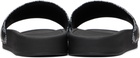 AMIRI Black MA Quad Canvas Pool Slides
