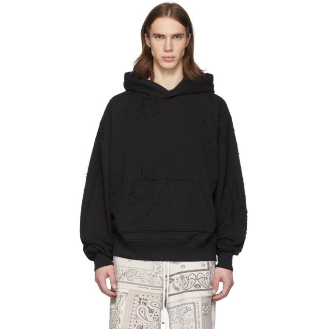 Photo: Amiri Black Oversized Shotgun Hoodie