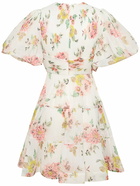 ZIMMERMANN - Pleated Printed Mini Dress