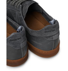 Officine Creative - Kombo Nubuck-Trimmed Leather Sneakers - Gray