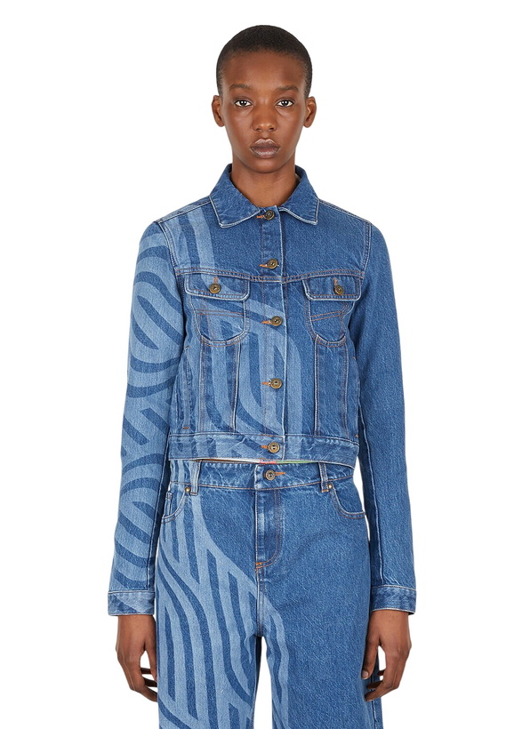 Photo: Ahluwalia Laser Motif Denim Jacket