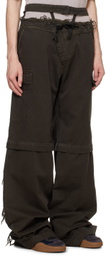 Ottolinger Brown Baggy Cargo Pants