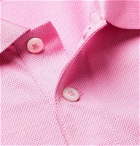 Ralph Lauren Purple Label - Logo-Embroidered Cotton-Piqué Polo Shirt - Pink