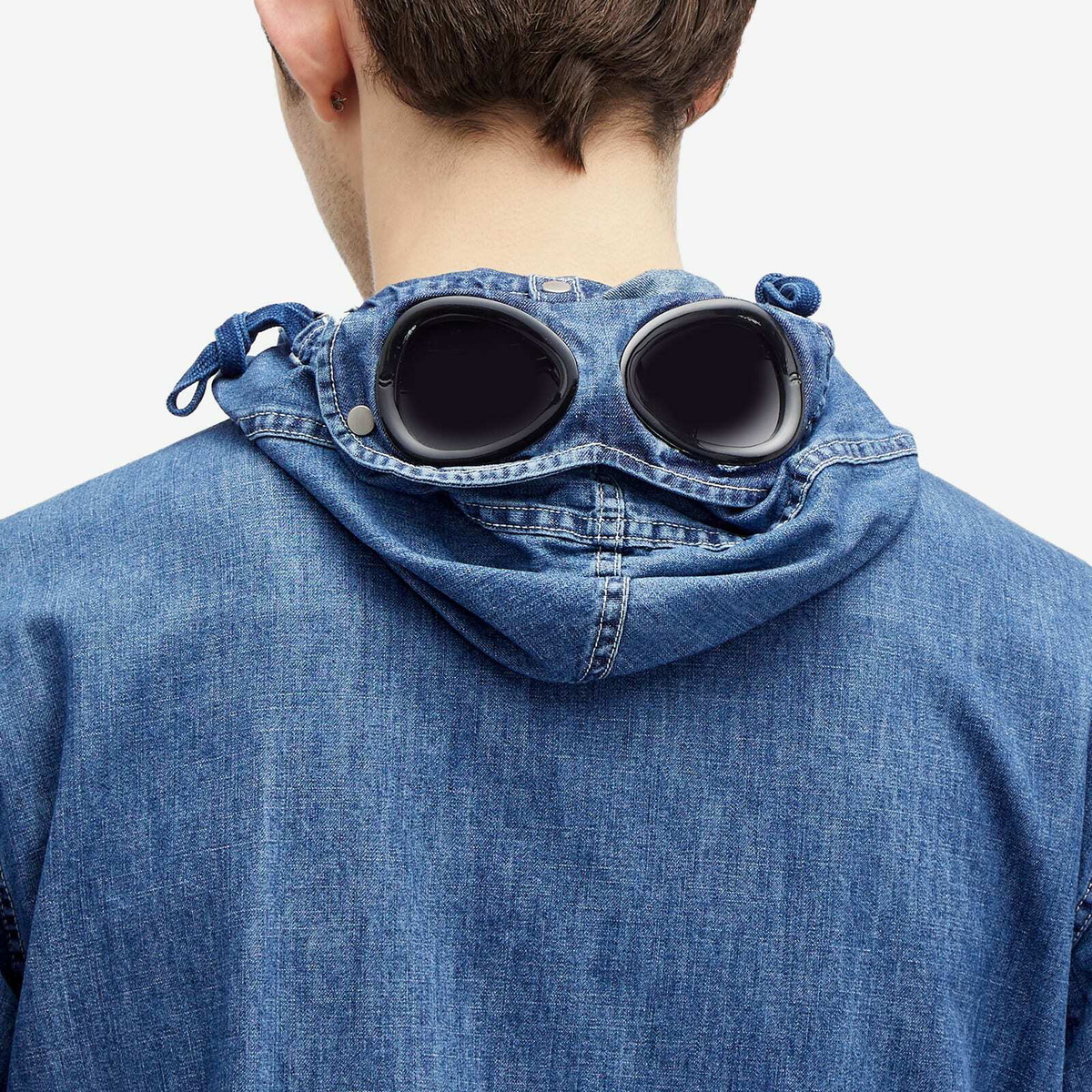 C.P. Company Men's Blu Goggle Jacket in Stone Bleach C.P.