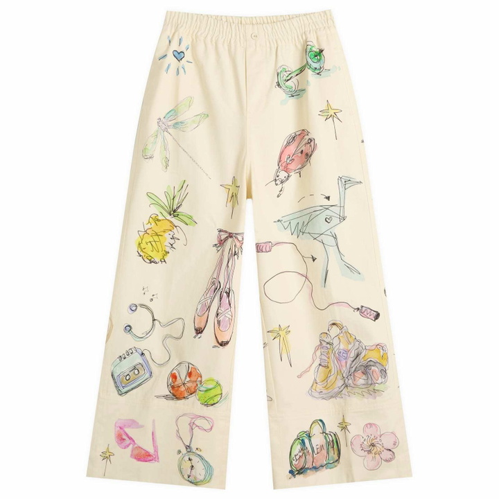 Photo: ALÉMAIS Women's Wide Leg Court Denim Trouser in Cream